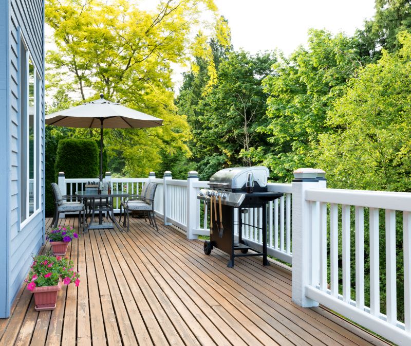 Spacious outdoor deck